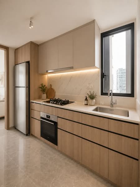 Bartley Vue, 8 Jalan Bunga Rampai, 3 Bedrooms, 947 sqft, Condominium For Sale, by Joey Chen, 500111339 - Kitchen - PropertyGuru.com.sg