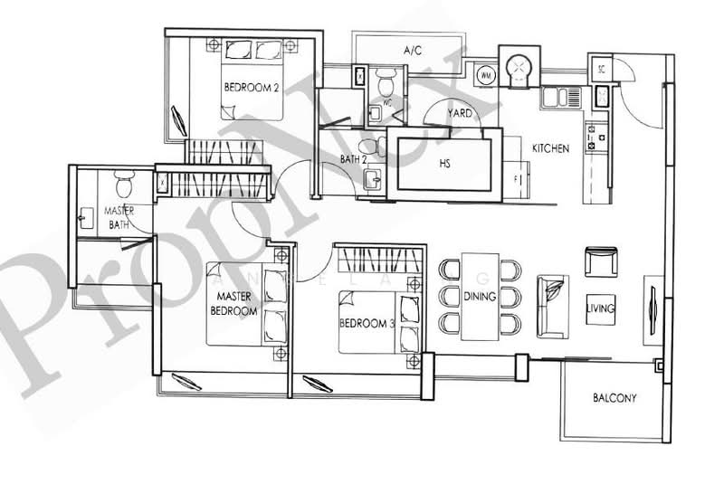 One St Michael's, 1 Saint Michael's Road, 3 Bedrooms, 1,184 sqft, Condominium For Sale, by Angela Ng, 500111381 - PropertyGuru.com.sg
