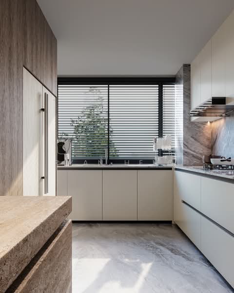 TOP Soon |2.5 w Mezzanine & Lift-Brand New Modern Design Home, Dafne Street, 5 Bedrooms, 4,263 sqft, Terraced House For Sale, by Ryan Heng, 500112050 - Kitchen - PropertyGuru.com.sg