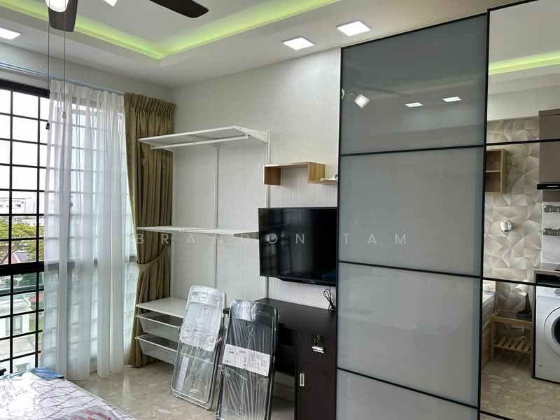 Simei Green Condominium, 1 Simei Street 4, Room Rental, 350 sqft, Condominium For Rent, by Brandon Tam, 500112130 - Living Room - PropertyGuru.com.sg