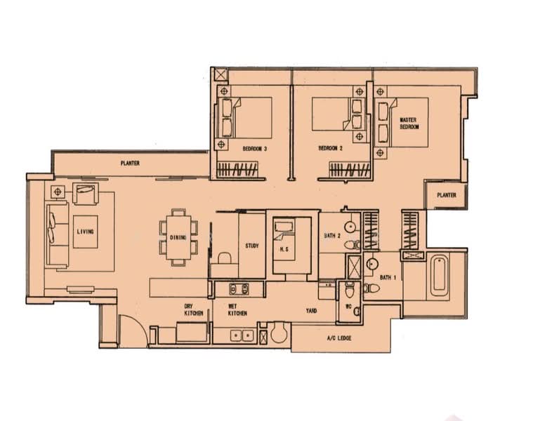 The Quartz, 51 Compassvale Bow, 4 Bedrooms, 1,411 sqft, Condominium For Sale, by Patrick Ang, 500112131 - PropertyGuru.com.sg