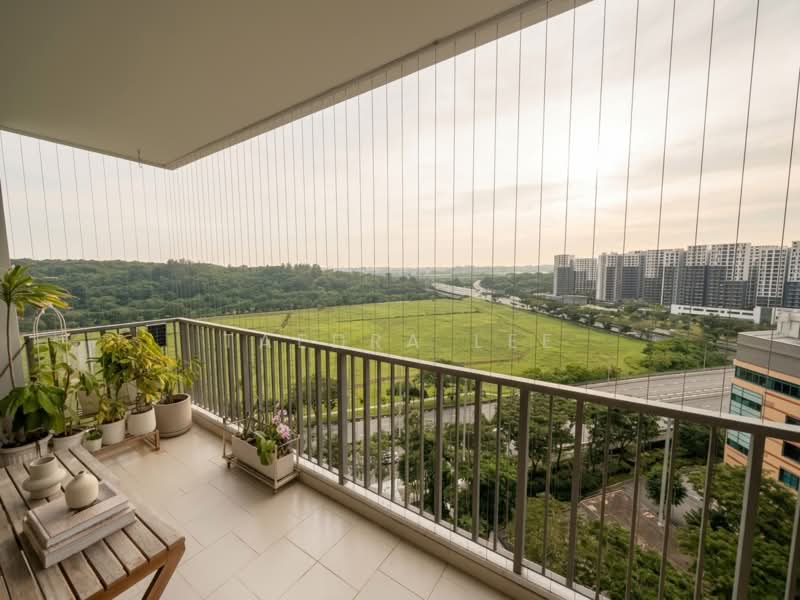 Waterwoods, 17 Punggol Field Walk, 4 Bedrooms, 1,281 sqft, Executive Condominium For Rent, by Taedra Lee, 500112132 - Balcony - PropertyGuru.com.sg