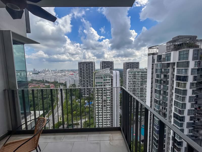 Foresque Residences, 101 Petir Road, 2 Bedrooms, 743 sqft, Condominium For Rent, by Charles Goy, 500112306 - Balcony - PropertyGuru.com.sg