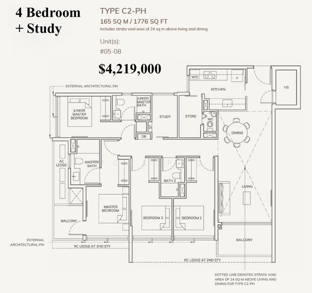 Ardor Residence, 181 Haig Road, 4 Bedrooms, 1,292 sqft, Apartment For Sale, by Joel Png, 500112620 - PropertyGuru.com.sg