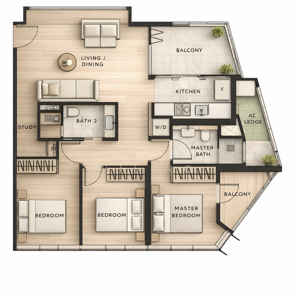 The Iveria, 2 Kim Yam Road, 3 Bedrooms, 915 sqft, Condominium For Sale, by Wil Ng, 500113088 - PropertyGuru.com.sg