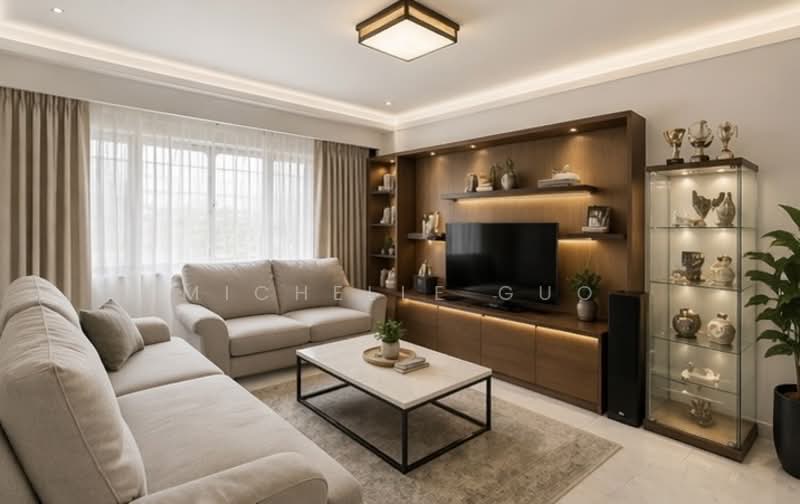 614 Choa Chu Kang Street 62, 614 Choa Chu Kang Street 62, 3 Bedrooms, 1,410 sqft, HDB Flat For Sale, by Michelle Guo, 500113191 - Living Room - PropertyGuru.com.sg