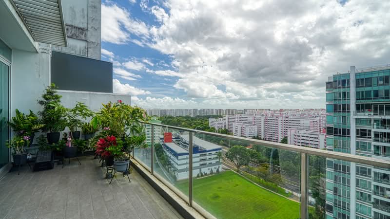 The Quartz, 51 Compassvale Bow, 3 Bedrooms, 1,335 sqft, Condominium For Sale, by Sam Chin, 500113407 - Balcony - PropertyGuru.com.sg