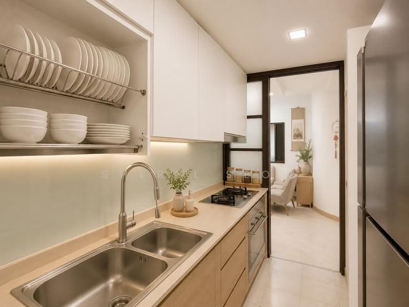 Cote D'Azur, 66 Marine Parade Road, East Coast / Marine Parade, 2 Bedrooms, 1,152 sqft, Condominium For Sale, by Sheryl Seow, 500113700 - Kitchen - PropertyGuru.com.sg