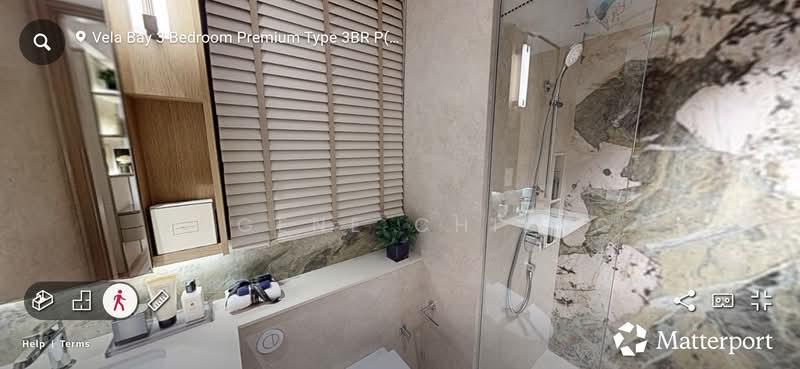 Vela Bay, Bayshore Road, 3 Bedrooms, 1,033 sqft, Condominium For Sale, by Eugene Chieng, 500113907 - Bathroom - PropertyGuru.com.sg