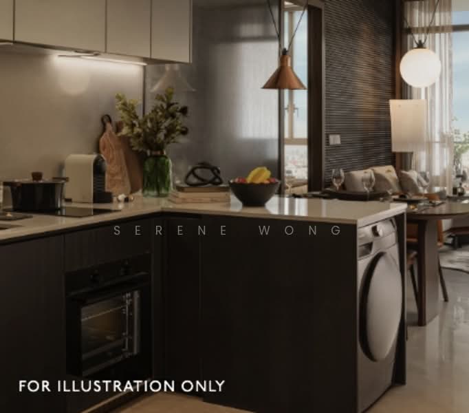 The Continuum, 1-8 Thiam Siew Avenue, 1 Bedroom, 560 sqft, Condominium For Sale, by Serene Wong, 500114419 - Kitchen - PropertyGuru.com.sg