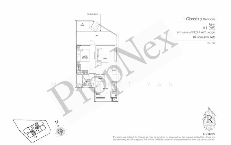 R Maisons (The Maisons), 1 Sommerville Walk, 1 Bedroom, 689 sqft, Apartment For Sale, by Margaret Yan, 500114662 - PropertyGuru.com.sg