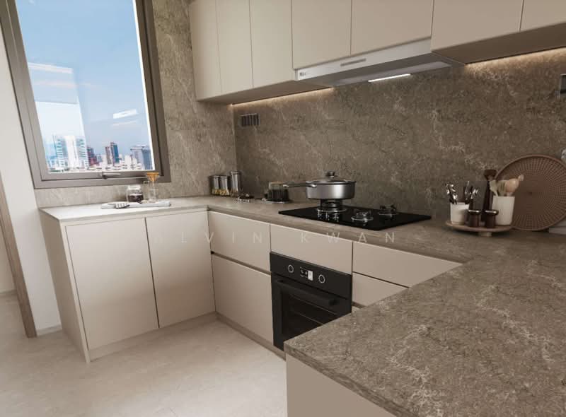 River Modern, River Galley Green, 4 Bedrooms, 1,830 sqft, Condominium For Sale, by Alvin Kwan, 500114779 - Kitchen - PropertyGuru.com.sg