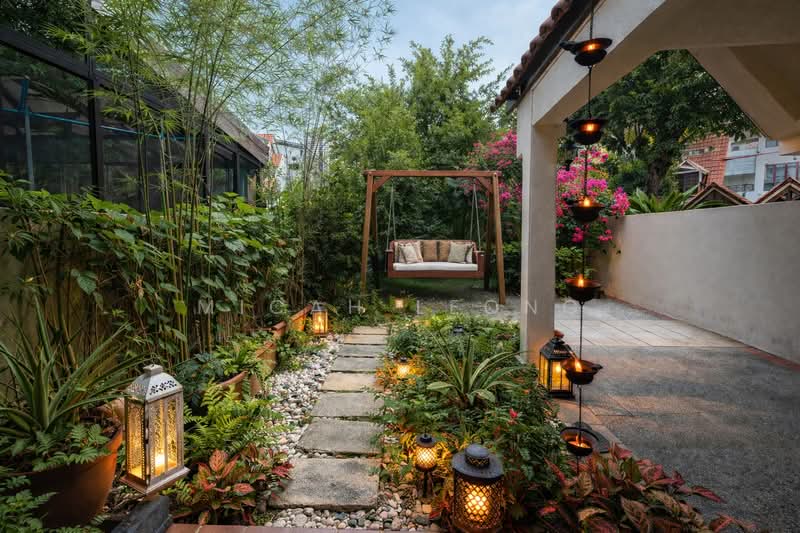 ✨LANDED ELITE✨ @ Chelsea Village, Chelsea Village, 3 Bedrooms, 2,598 sqft, Terraced House For Sale, by Micah Leong, 500114825 - Garden - PropertyGuru.com.sg