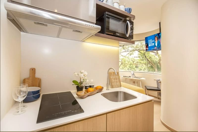Multiple Studio Types In The Largest Co-living Serviced Apartment in Orchard Area, , Studio, 210 sqft, Apartment For Rent, by Eddie Tork 戴先生, 500114835 - Kitchen - PropertyGuru.com.sg