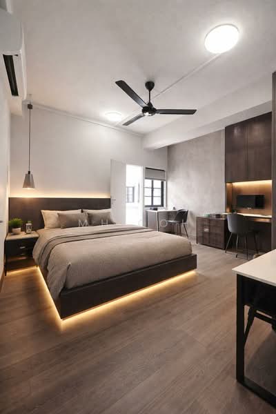 Tiong Bahru Estate, 58 Seng Poh Road, 3 Bedrooms, 775 sqft, Apartment For Rent, by MH Goh, 500114859 - Bedroom - PropertyGuru.com.sg