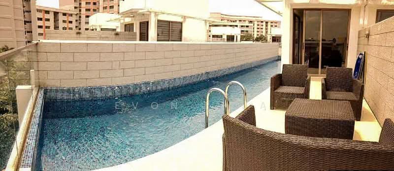 Verdana Villas @ Serangoon Garden, 42 Grace Walk, 5 Bedrooms, 4,370 sqft, Cluster House For Sale, by Evon Phua, 500114890 - Roof Terrace with pool - PropertyGuru.com.sg