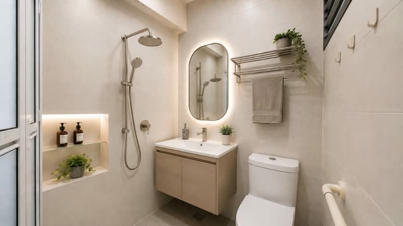 180 Ang Mo Kio Avenue 5, 180 Ang Mo Kio Avenue 5, 2 Bedrooms, 732 sqft, HDB Flat For Sale, by Nazriff ., 500115085 - Bathroom - PropertyGuru.com.sg