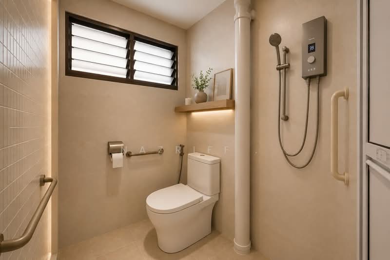 180 Ang Mo Kio Avenue 5, 180 Ang Mo Kio Avenue 5, 2 Bedrooms, 732 sqft, HDB Flat For Sale, by Nazriff ., 500115085 - Bathroom - PropertyGuru.com.sg