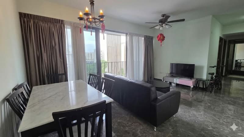 River Isles, Punggol Central, 3 Bedrooms, 1,076 sqft, Condominium For Rent, by Deny Gunady, 500115102 - Living Room - PropertyGuru.com.sg