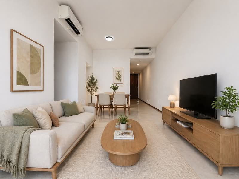 Cheap, move in condition, no extension, unblock landed and nature view, MRT and mall below, , 4 Bedrooms, 990 sqft, Condominium For Sale, by Don Cheng, 500115221 - Living Room - PropertyGuru.com.sg