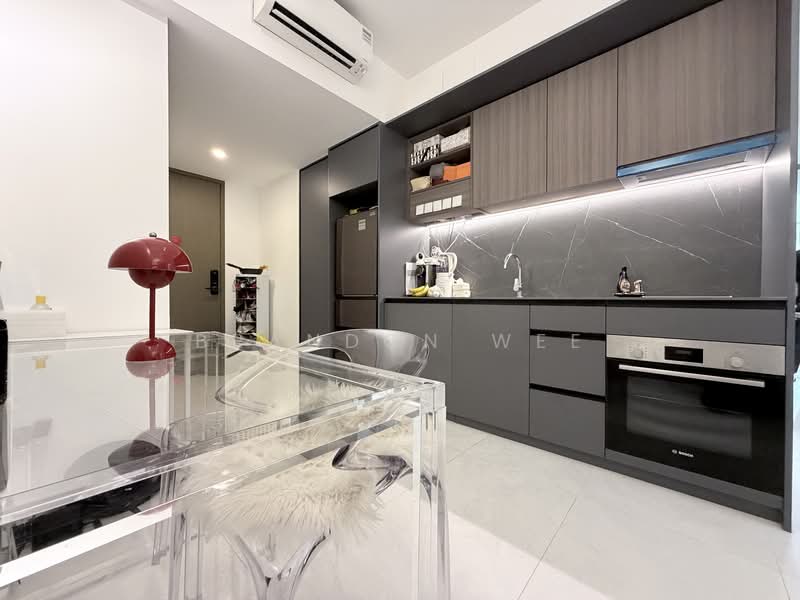 One-North Eden, 8 Slim Barracks Rise, 2 Bedrooms, 786 sqft, Condominium For Sale, by Brandon Wee, 500115278 - Kitchen - PropertyGuru.com.sg