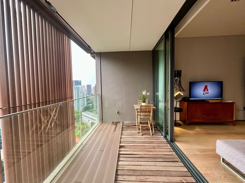 OUE Twin Peaks, 33 Leonie Hill Road, 1 Bedroom, 549 sqft, Condominium For Sale, by Andrew Yong, 500115373 - Balcony - PropertyGuru.com.sg