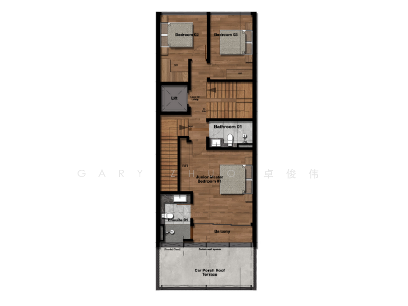 Brand New 2.5-Storey Terrace @ District 15 | 4 Bedrooms | Private Lift | Dual Car Parking, , 4 Bedrooms, 3,268 sqft, Terraced House For Sale, by Gary Zhuo 卓俊伟, 500115592 - PropertyGuru.com.sg