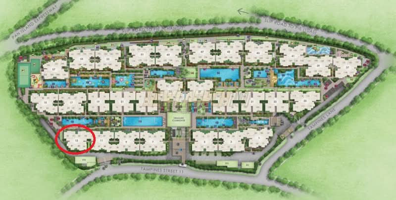 Treasure at Tampines, 57 Tampines Lane, 2 Bedrooms, 678 sqft, Condominium For Rent, by Cyril Tuzemen, 500115624 - Exterior - PropertyGuru.com.sg