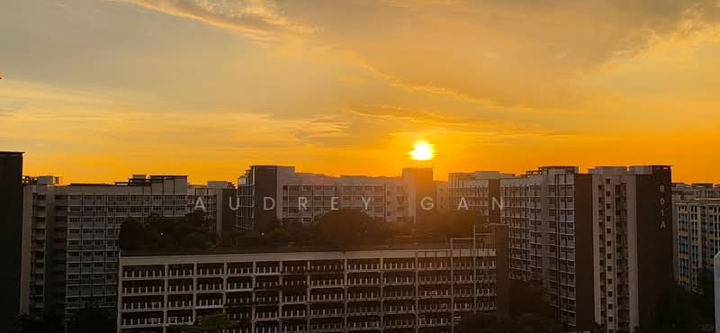 809A Choa Chu Kang Avenue 1, 809A Choa Chu Kang Avenue 1, 3 Bedrooms, 1,205 sqft, HDB Flat For Sale, by Audrey Gan, 500115791 - Amazing sun set view (2) - PropertyGuru.com.sg