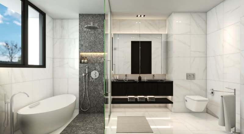 Brand New Terrace! Near MRT!, Lorong Melayu, 5 Bedrooms, 4,996 sqft, Terraced House For Sale, by Ming !, 500115954 - Bathroom - PropertyGuru.com.sg