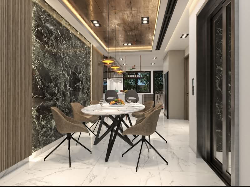 Brand New Corner Terrace! Near MRT!, Lorong Melayu / Lorong Mydin, 5 Bedrooms, 5,885 sqft, Corner Terrace For Sale, by Ming !, 500115974 - Dining Room - PropertyGuru.com.sg