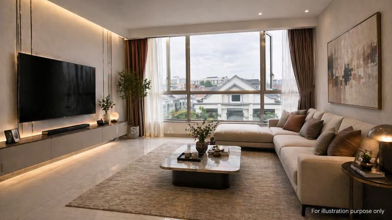 Fontaine Parry, 67 Poh Huat Road, 2 Bedrooms, 850 sqft, Condominium For Sale, by Isaac Tan, 500115993 - Living Room - PropertyGuru.com.sg