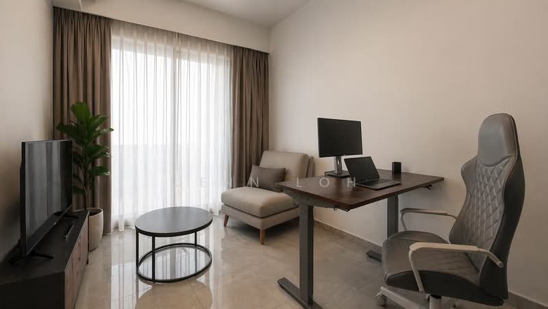 Living room after staging 