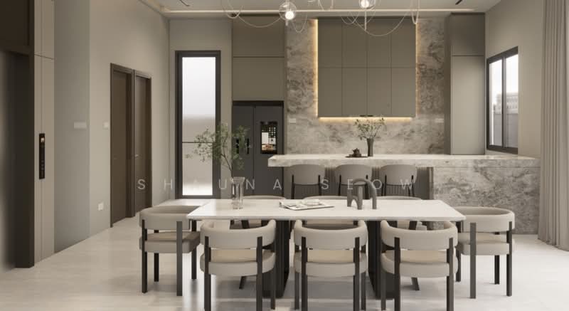 Brand New FREEHOLD 2.5 Storey Semi-D with Basement & Pool, Jalan Insaf, 5 Bedrooms, 5,671 sqft, Semi-Detached House For Sale, by Shauna Seow, 500116212 - Dining Room - PropertyGuru.com.sg