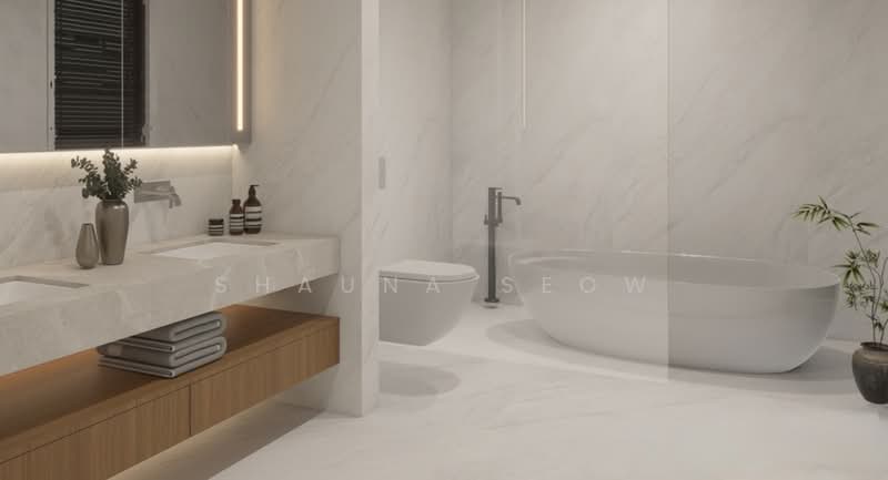 Brand New FREEHOLD 2.5 Storey Semi-D with Basement & Pool, Jalan Insaf, 5 Bedrooms, 5,671 sqft, Semi-Detached House For Sale, by Shauna Seow, 500116212 - Powder Room - PropertyGuru.com.sg