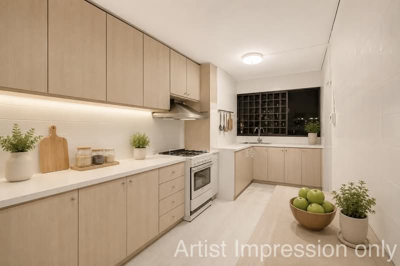 108 Bedok Reservoir Road, 108 Bedok Reservoir Road, 3 Bedrooms, 1,001 sqft, HDB Flat For Sale, by Bee 林美玲, 500116232 - Kitchen (AI) - PropertyGuru.com.sg