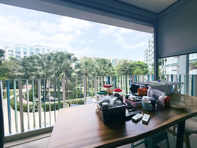 The Jovell, 15 Flora Drive, 3 Bedrooms, 904 sqft, Condominium For Sale, by Rahmat MBA, 500116362 - Balcony - PropertyGuru.com.sg