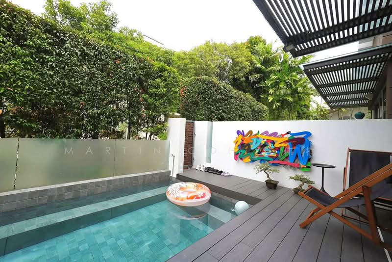 💎NEWLY UPGRADED House ‼️ Walk to NYPS near MRT 💎 Modern with POOL 💎, , 5 Bedrooms, 4,898 sqft, Cluster House For Sale, by Martin Goh 吴伟楠, 500116629 - Exterior - PropertyGuru.com.sg