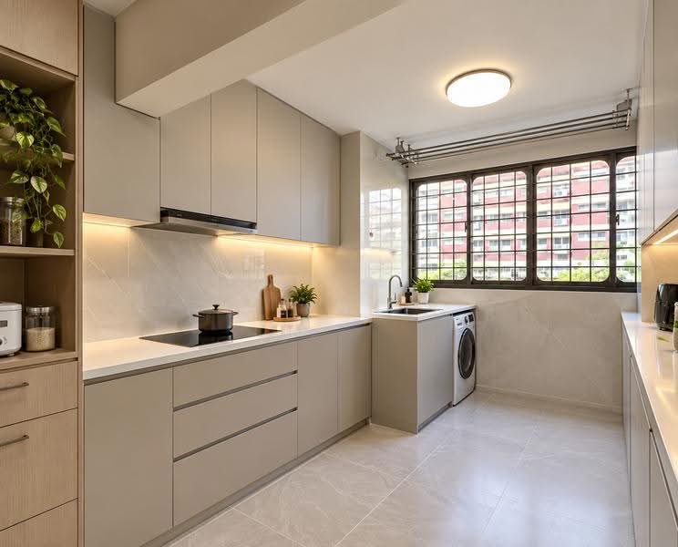 31 Holland Close, 31 Holland Close, Tanglin / Holland / Bukit Timah, 2 Bedrooms, 635 sqft, HDB Flat For Sale, by Lynn Sim, 500116915 - Artist impression of Kitchen - PropertyGuru.com.sg