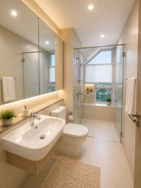Flamingo Valley, 460 Siglap Road, 3 Bedrooms, 1,938 sqft, Condominium For Sale, by Eileen Leong, 500117164 - Bathroom - For illustration only - PropertyGuru.com.sg