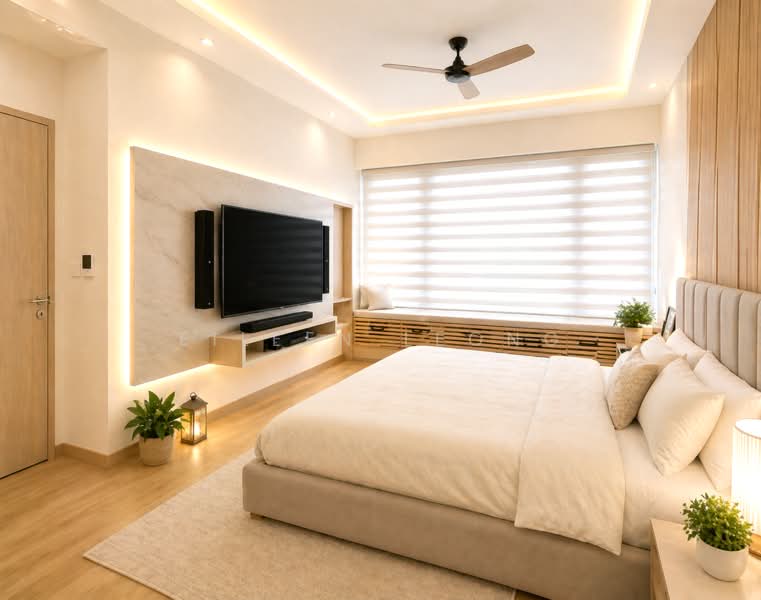 Flamingo Valley, 460 Siglap Road, 3 Bedrooms, 1,938 sqft, Condominium For Sale, by Eileen Leong, 500117164 - Master Bedroom - For illustration only - PropertyGuru.com.sg