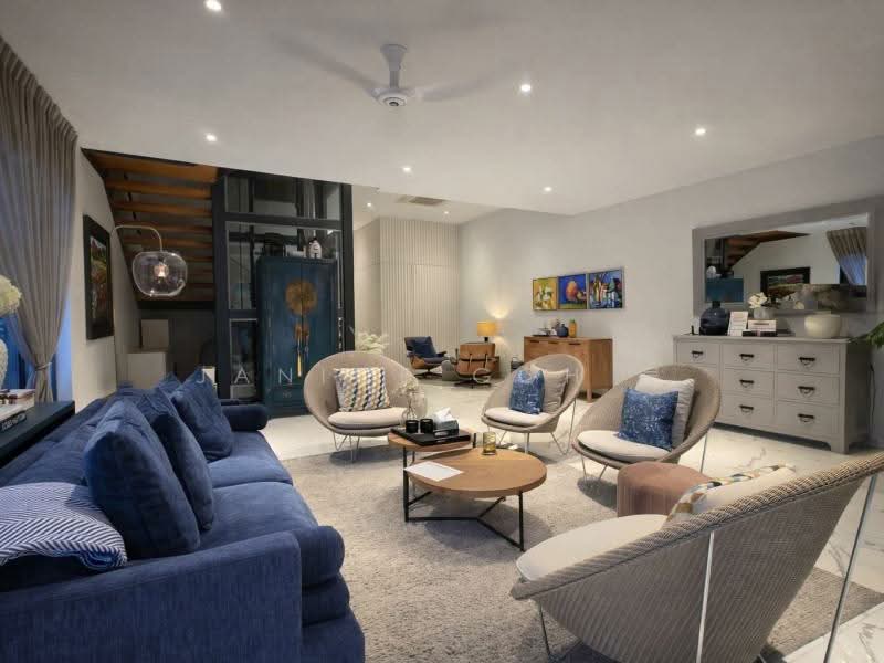 Gorgeous Frankel Home right out of a ID magazine, , 5 Bedrooms, 6,700 sqft, Semi-Detached House For Sale, by Janice Goh 吴, 500117208 - Living Room - PropertyGuru.com.sg