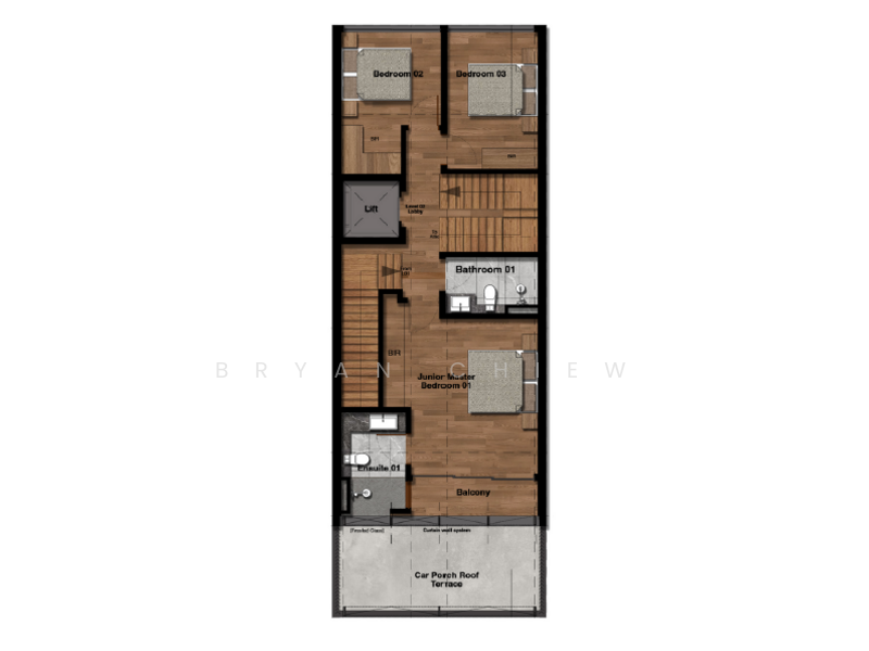 Dido Street - Brand New 2.5 Storey Inter-Terrace With Lift, Dido Street / Swan Lake Avenue / Fidelio Street, 4 Bedrooms, 3,268 sqft, Terraced House For Sale, by Bryan Chiew, 500117279 - PropertyGuru.com.sg