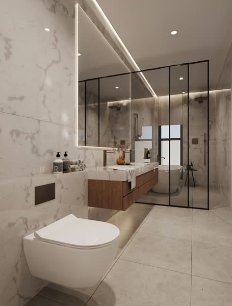 Dido Street - Brand New 2.5 Storey Inter-Terrace With Lift, Dido Street / Swan Lake Avenue / Fidelio Street, 4 Bedrooms, 3,268 sqft, Terraced House For Sale, by Bryan Chiew, 500117279 - Bathroom - PropertyGuru.com.sg