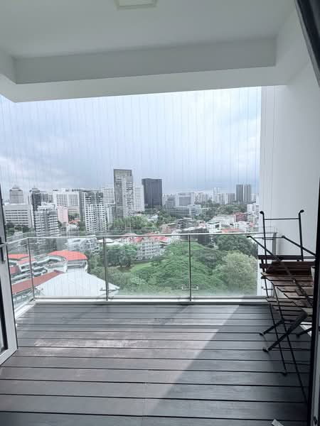 Adria, 12 Derbyshire Road, 2 Bedrooms, 689 sqft, Condominium For Sale, by Anthea Yeo 杨丽娇, 500117320 - Balcony - PropertyGuru.com.sg
