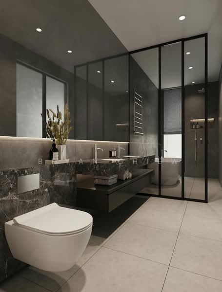 Metropole Drive - Brand New 2.5 Storey Inter-Terrace With Lift, Metropole Drive / Dido Street / Swan Lake Avenue, 4 Bedrooms, 3,757 sqft, Terraced House For Sale, by Bryan Chiew, 500117343 - Bathroom - PropertyGuru.com.sg