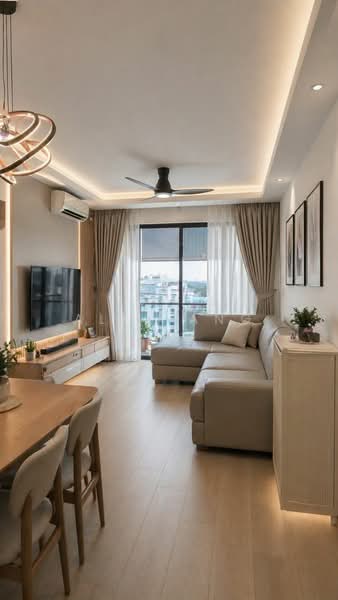 Parc Vera, Hougang Street 32, 2 Bedrooms, 786 sqft, Condominium For Sale, by Alex Ang, 500117404 - Living Room - PropertyGuru.com.sg