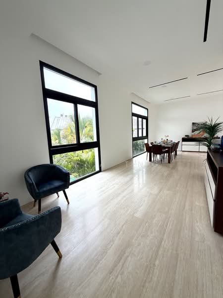 Modern Brand New Freehold Bungalow @Holland. Fantastic location, Modern brand new freehold bungalow at Holland, 5 Bedrooms, 12,109 sqft, Bungalow House For Sale, by Gina Tng, 500117604 - Dining Room - PropertyGuru.com.sg