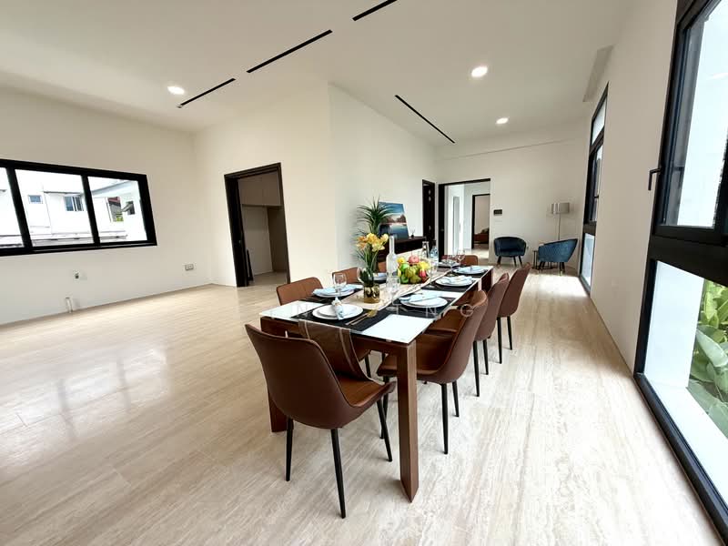 Modern Brand New Freehold Bungalow @Holland. Fantastic location, Modern brand new freehold bungalow at Holland, 5 Bedrooms, 12,109 sqft, Bungalow House For Sale, by Gina Tng, 500117604 - Dining Room - PropertyGuru.com.sg