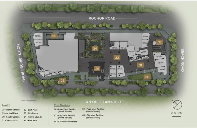 Midtown Modern, 16 Tan Quee Lan Street, 2 Bedrooms, 721 sqft, Condominium For Sale, by Lim Li Yuen (LY Lim), 500117827 - Exterior - PropertyGuru.com.sg